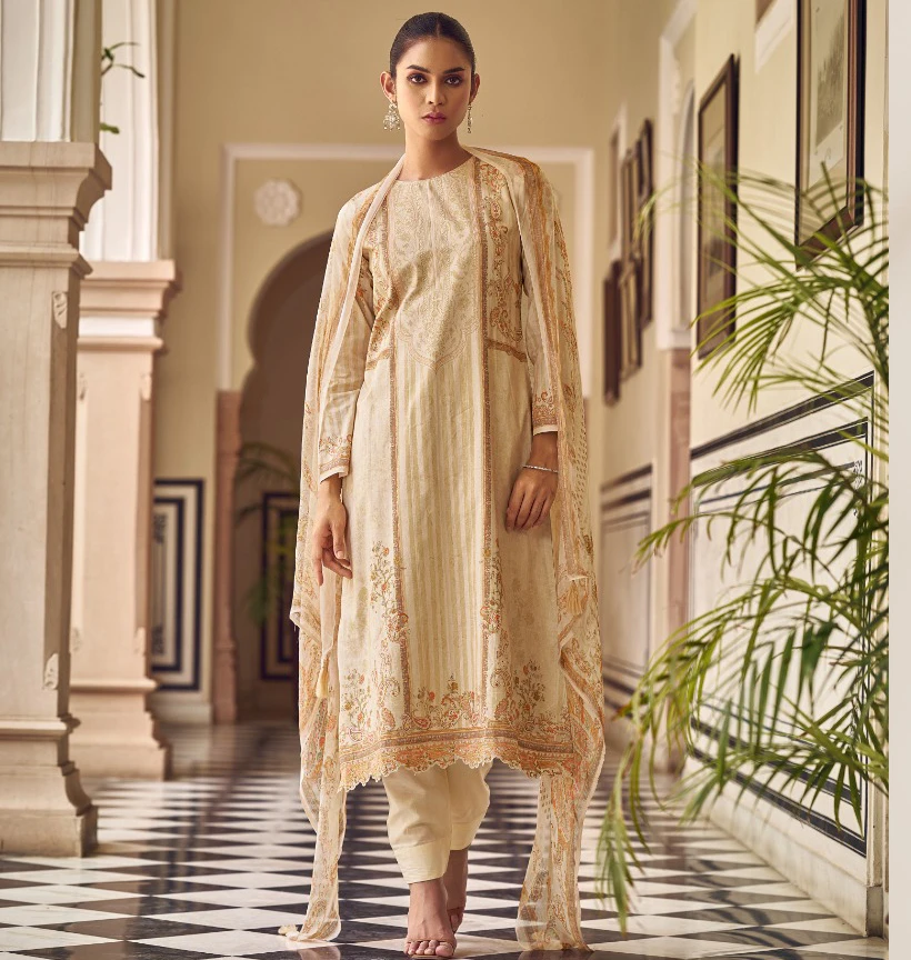 Sadhana Fashion Zaira Pure Lawn Cotton Wholesale Fancy Salwar Suit Catalog — Wholesale Salwar Suits, MPA wholesale from Surat — view 5
